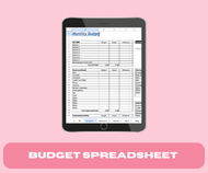 Budget Spreadsheet
